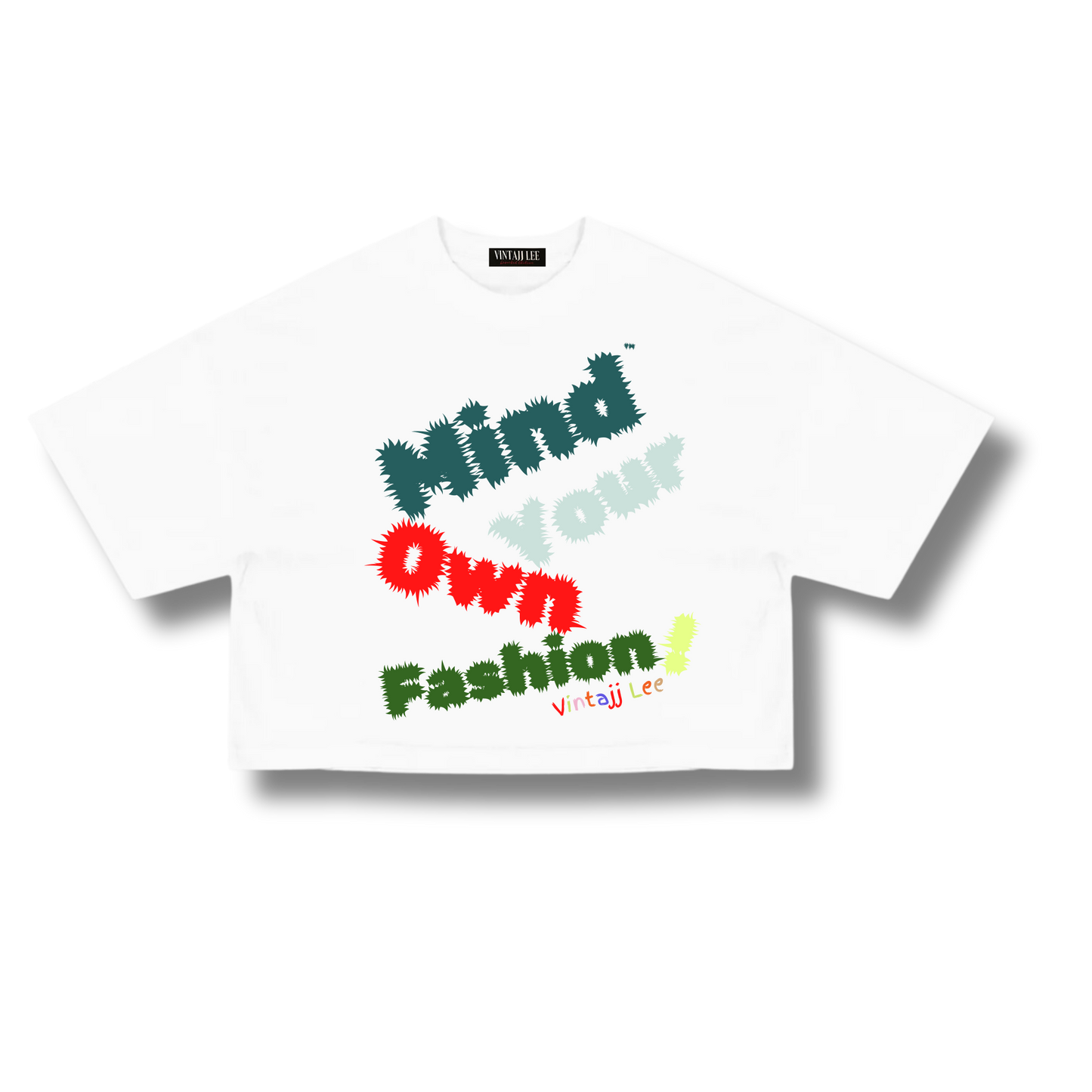 "MYOF" Cropped Tee