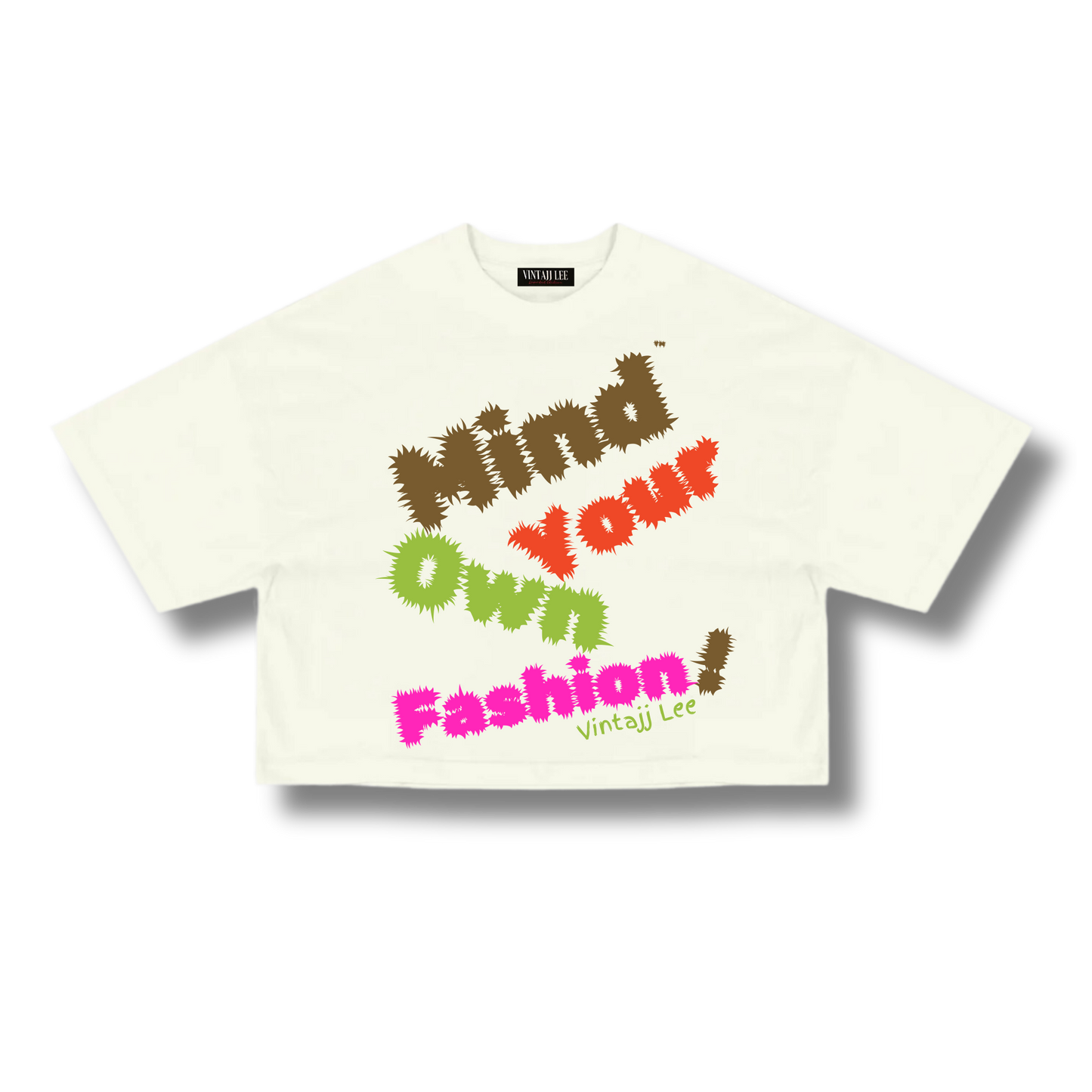 “MYOF” Cropped Tee